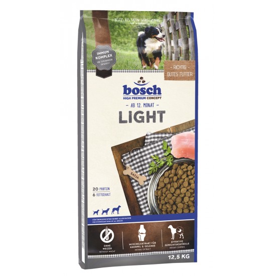 Bosch Light Сухой корм для взрослых собак, склонных к полноте и с избыточным весом, 12.5 кг