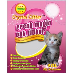 Crystal Litter Silica gel smiltis kaķu tualetēm 10l