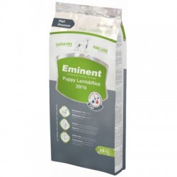 EMINENT PUPPY LAMB AND RICE Pilnvertīga barība bez lipekļa visu šķirņu kucēniem, grūsnām un laktējošām kucēm 15kg